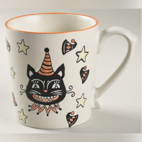 Eli + Ana Chill Cat Collection Black Cat Halloween Ceramic Coffee Tea Mug Cup - Picture 1 of 7